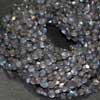Natural Blue Fire Labradorite Faceted Coin Shape Beads Strand Length is 7 Inches & Size 5mm approx. 